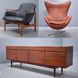 Midcentury & modern vintage Danish designer furniture for sale at 